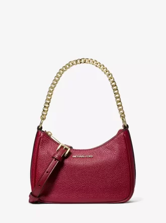 Jet Set Travel Pebbled Leather Convertible Crossbody Bag