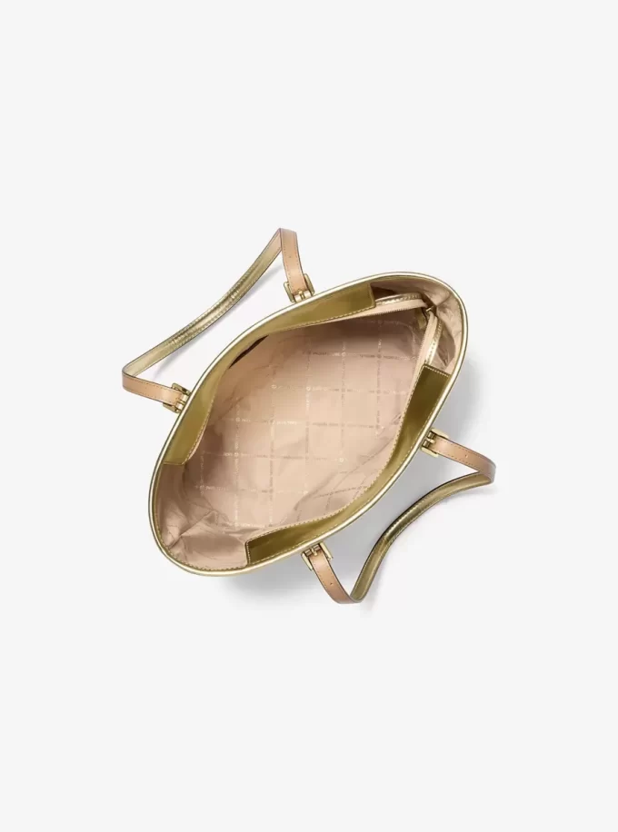 Jet Set Travel Small Metallic Logo Top-Zip Tote Bag Jet Set Travel Small Metallic Logo Top-Zip Tote Bag