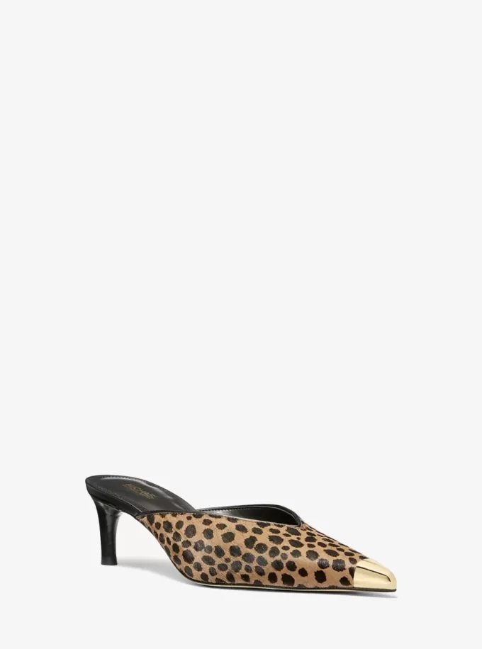 Kasia Cheetah Print Calf Hair Mule Kasia Cheetah Print Calf Hair Mule