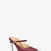 Kasia Leather High Mule Pump