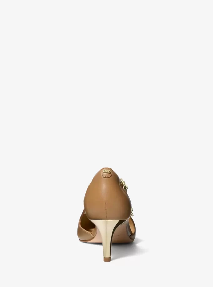 Kasia Leather Kitten Pump