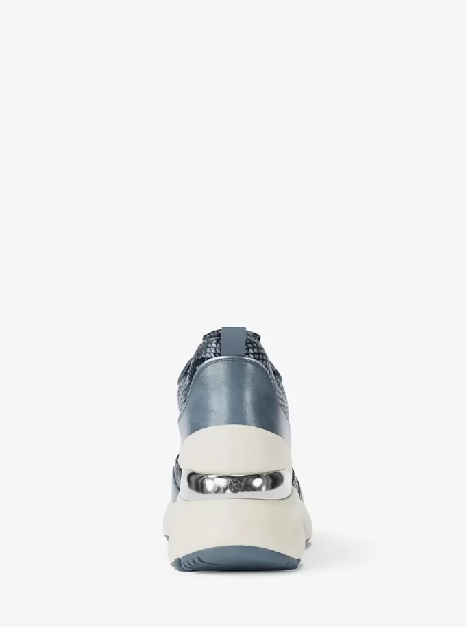 Katrina Mixed-Media Wedge Trainer Katrina Mixed-Media Wedge Trainer