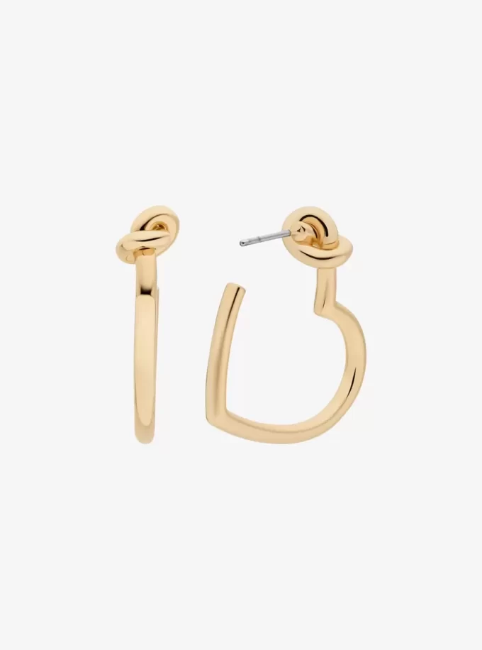 Knotted Heart Hoop Earrings Knotted Heart Hoop Earrings