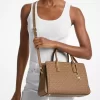 Laila Medium Signature Logo Satchel Laila Medium Signature Logo Satchel