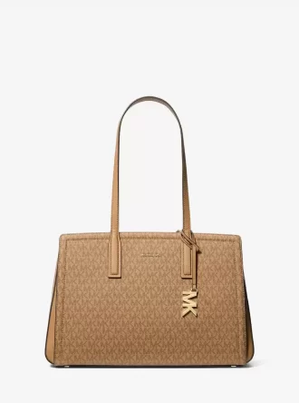 Laila Medium Signature Logo Tote Bag
