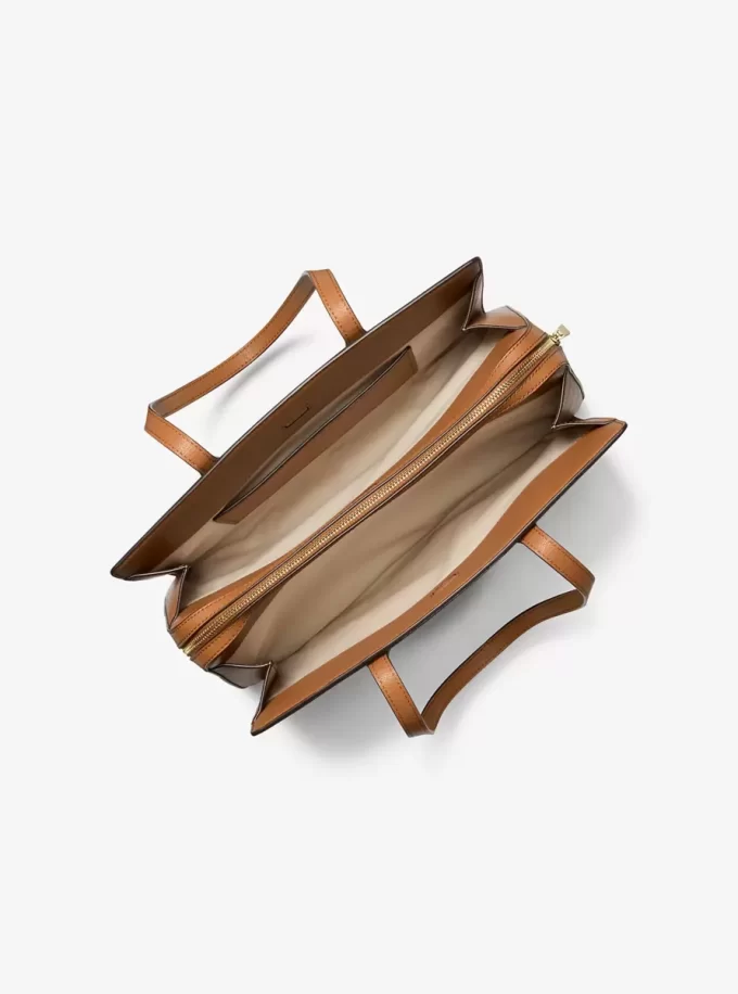 Laila Medium Signature Logo Tote Bag Laila Medium Signature Logo Tote Bag