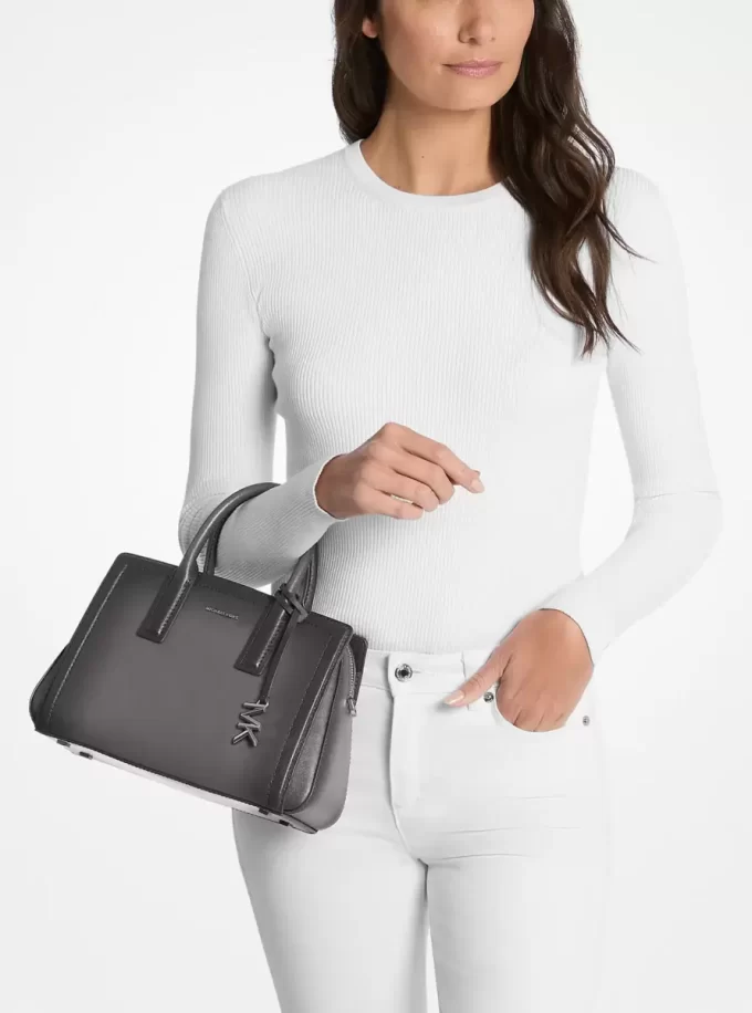 Laila Small Burnished Leather Satchel Laila Small Burnished Leather Satchel