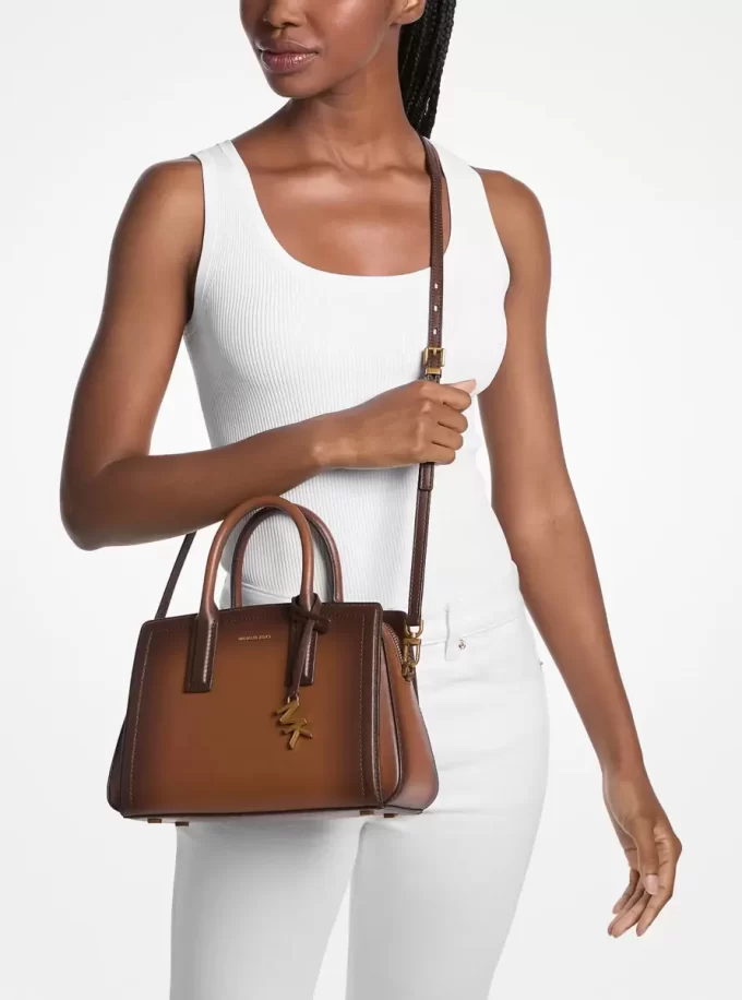 Laila Small Burnished Leather Satchel Laila Small Burnished Leather Satchel