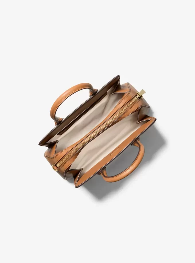 Laila Small Signature Logo Satchel Laila Small Signature Logo Satchel