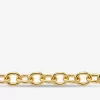 Large Precious Metal-Plated Brass Chain Link Necklace Large Precious Metal-Plated Brass Chain Link Necklace
