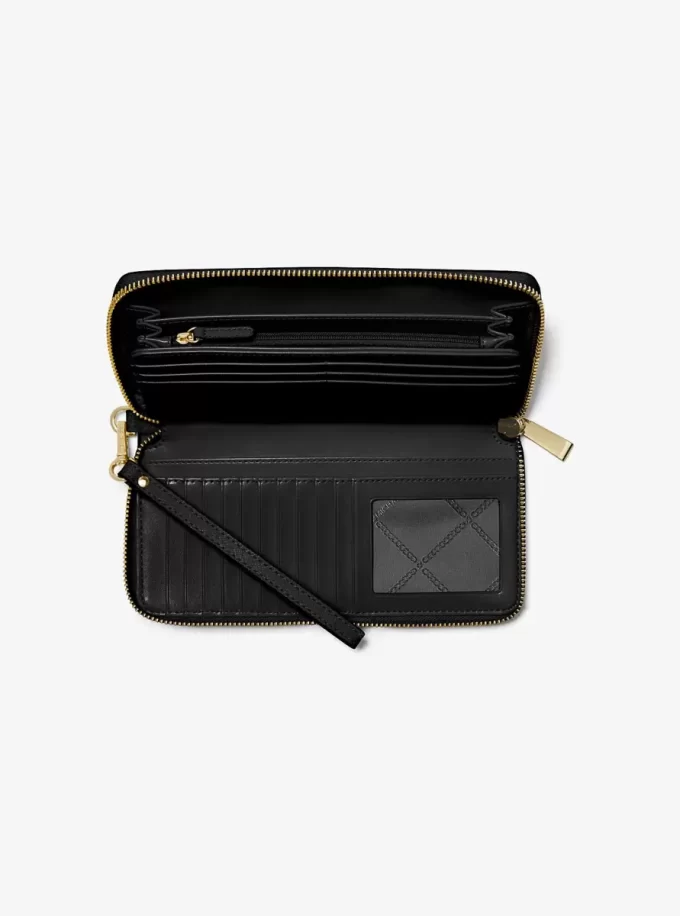 Large Saffiano Leather Continental Wallet Large Saffiano Leather Continental Wallet