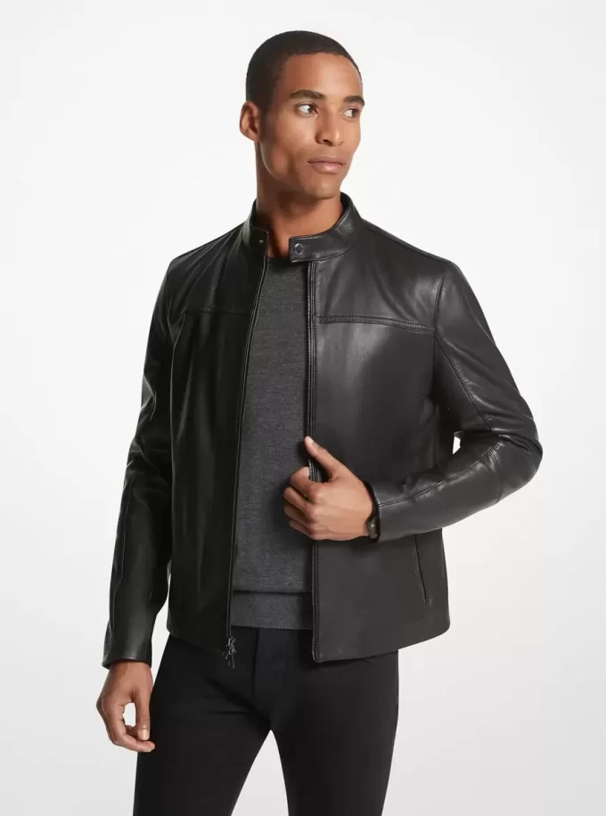 Leather Racer Jacket Leather Racer Jacket