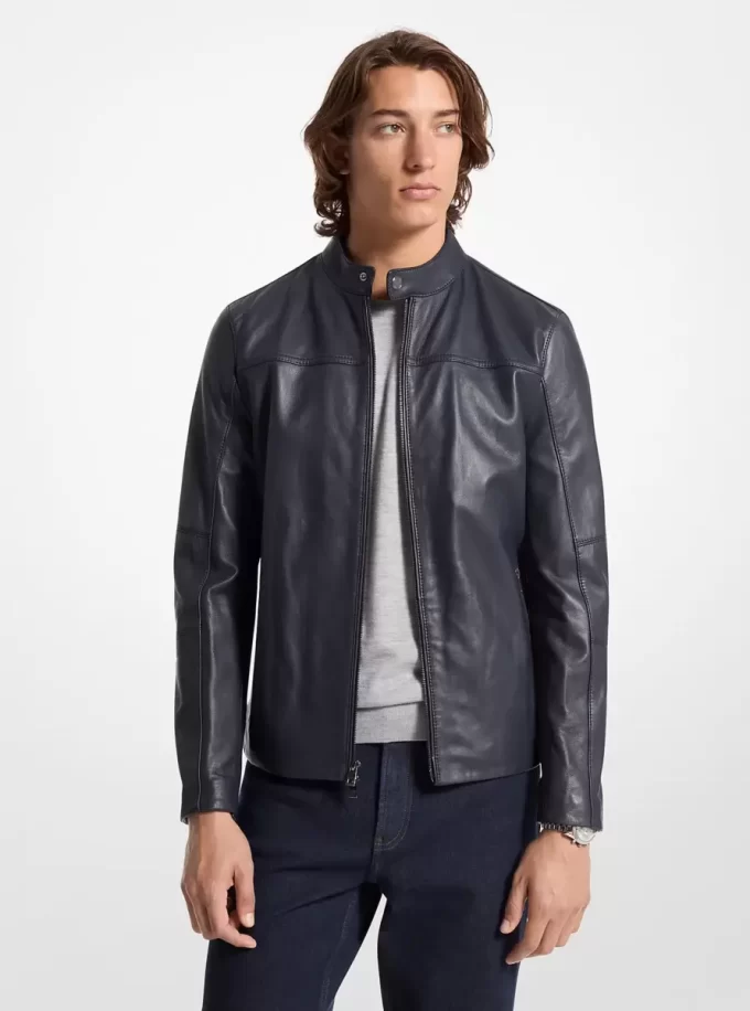 Leather Racer Jacket Leather Racer Jacket