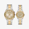 Lennox His and Hers Pavé Two-Tone Watch Set