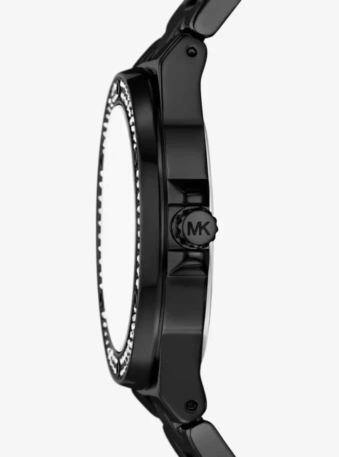 Lennox Pavé Black-Tone Watch Lennox Pavé Black-Tone Watch