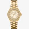 Lennox Pavé Gold-Tone Watch