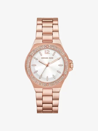 Lennox Pavé Rose Gold-Tone Watch