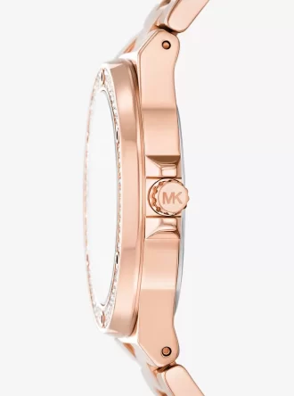 Lennox Pavé Rose Gold-Tone Watch