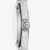 Lennox Pavé Silver-Tone Curb-Link Watch Lennox Pavé Silver-Tone Curb-Link Watch