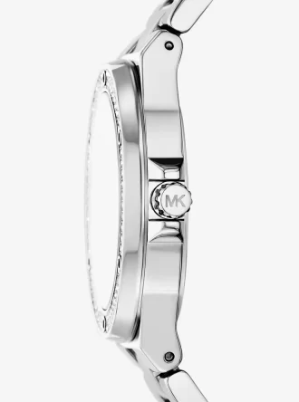 Lennox Pavé Silver-Tone Watch