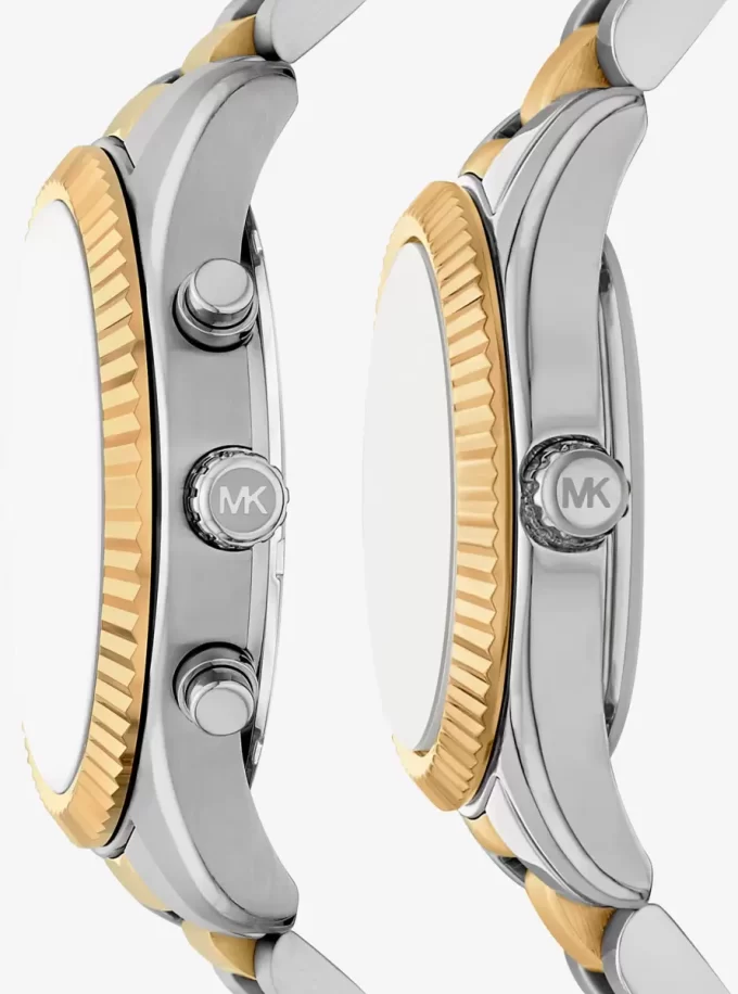 Lexington His and Hers Two-Tone Watch Set Lexington His and Hers Two-Tone Watch Set