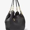 Lillie Large Pebbled Leather Shoulder Bag