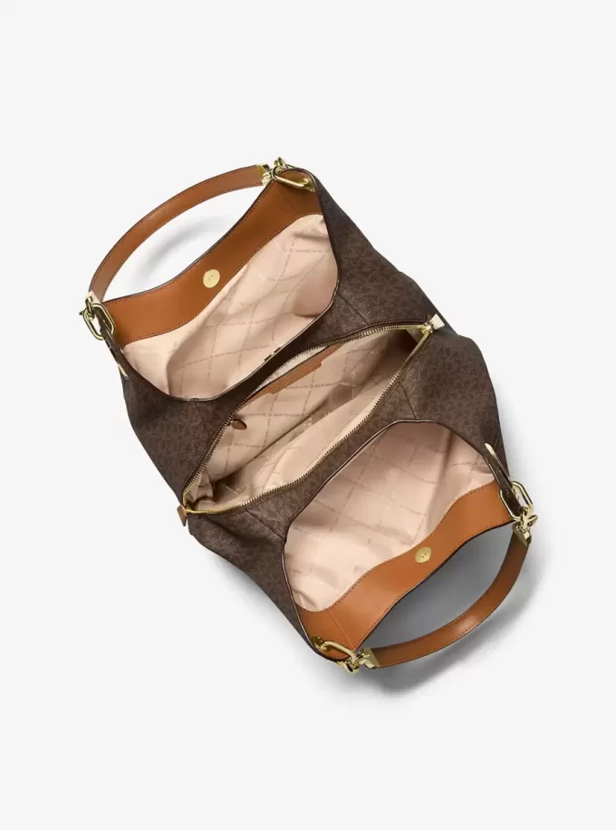 Lillie Large Signature Logo Shoulder Bag Lillie Large Signature Logo Shoulder Bag