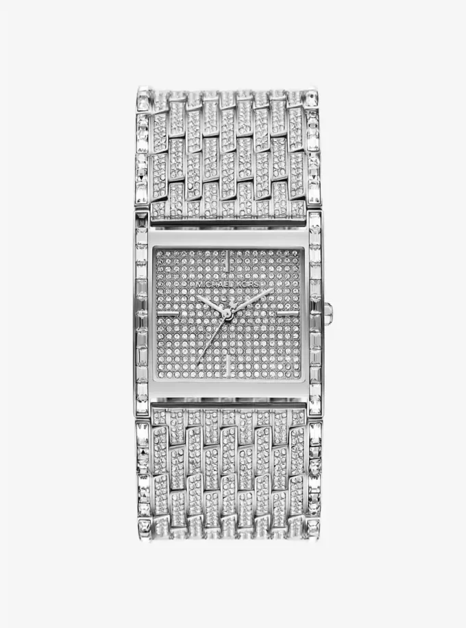 Limited-Edition Georgie Pavé Silver-Tone Watch