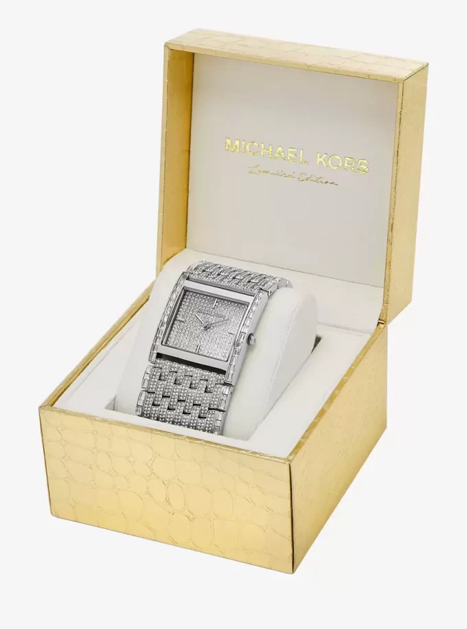 Limited-Edition Georgie Pavé Silver-Tone Watch