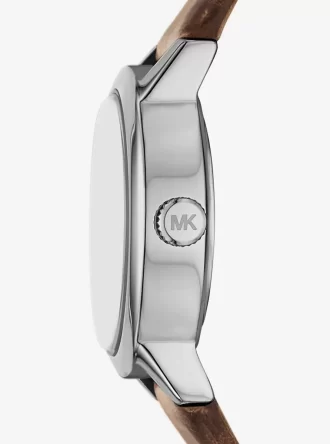 Limited-Edition Petite Maude Silver-Tone and Crocodile Embossed Leather Watch Limited-Edition Petite Maude Silver-Tone and Crocodile Embossed Leather Watch