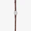 Limited-Edition Petite Maude Silver-Tone and Crocodile Embossed Leather Watch Limited-Edition Petite Maude Silver-Tone and Crocodile Embossed Leather Watch