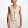 Linen and Cotton Twill Vest Linen and Cotton Twill Vest