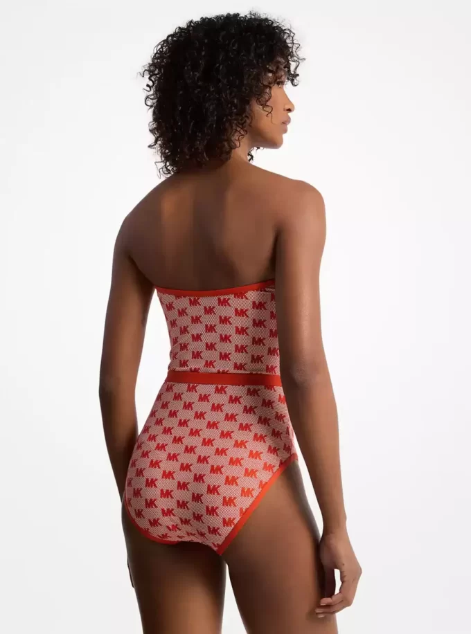 Logo Belter Bandeau Swimsuit