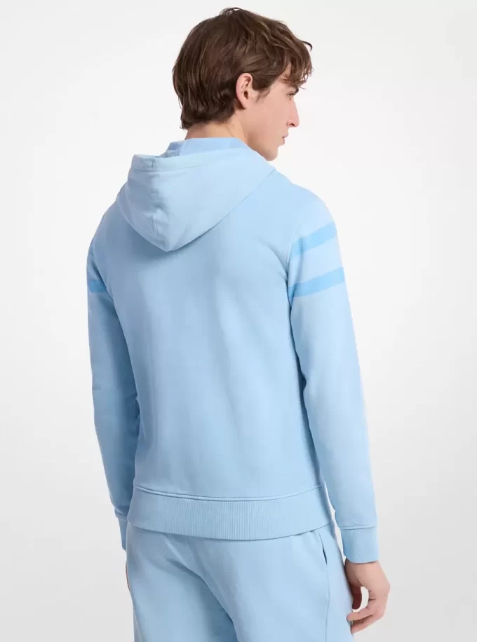 Logo Garment-Dyed Cotton Zip Up Hoodie Logo Garment-Dyed Cotton Zip Up Hoodie