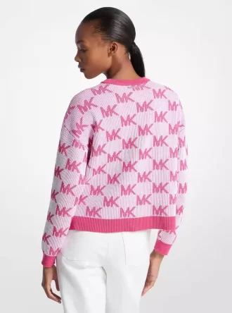 Logo Jacquard Knit Sweater