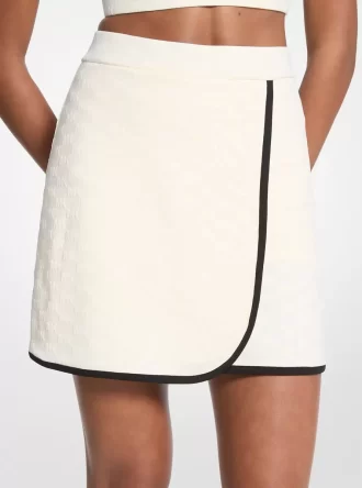 Logo Jacquard Knit Tech Skort