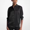 Logo Jacquard Satin Shirt Logo Jacquard Satin Shirt
