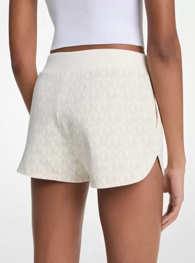 Logo Print Cotton Blend Shorts