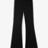 Logo Tape Stretch Nylon Flared Leggings