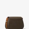 Lydia Medium Signature Logo Messenger Bag