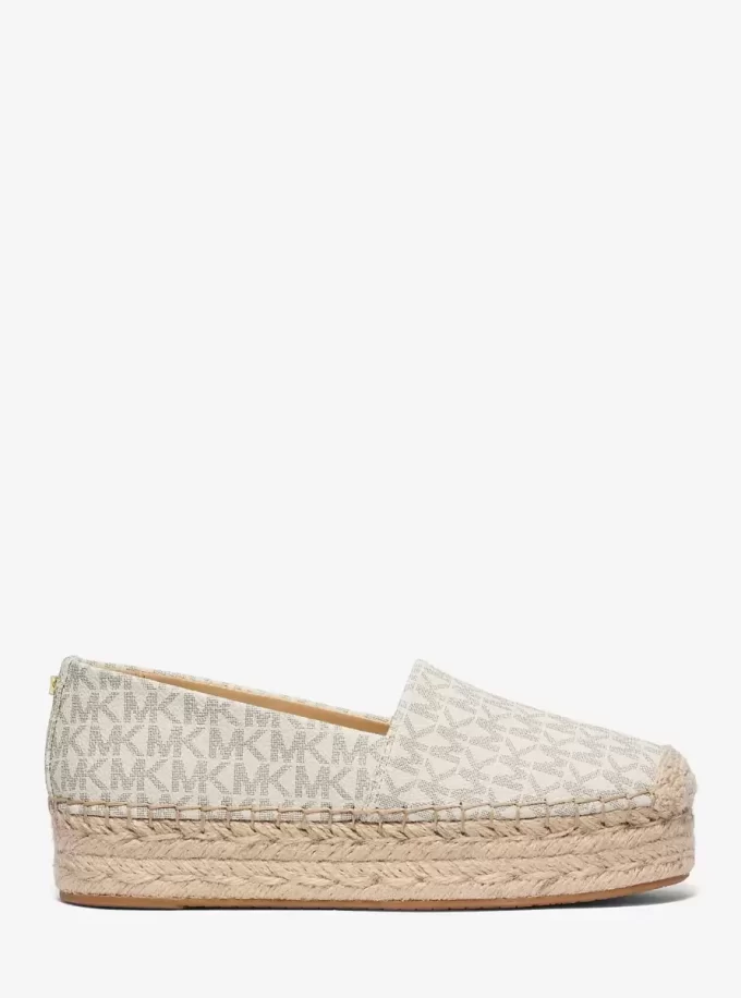 Lynn Signature Logo Platform Espadrille Lynn Signature Logo Platform Espadrille