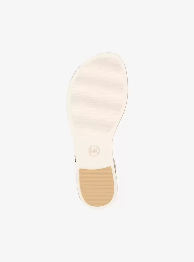 Mallory Signature Logo T-Strap Sandal