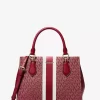 Marilyn Medium Signature Logo Stripe Satchel