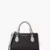 Marilyn Small Color-Block Saffiano Leather Messenger Bag