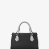 Marilyn Small Color-Block Saffiano Leather Messenger Bag