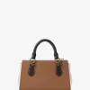 Marilyn Small Color-Block Saffiano Leather Messenger Bag