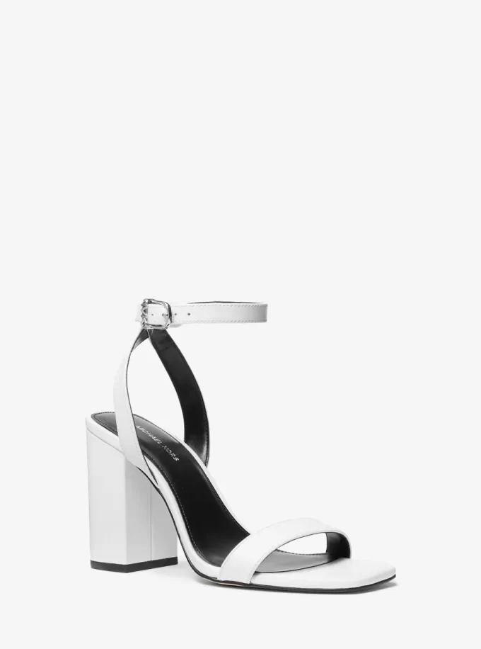 Merriam Leather Block Heel Sandal