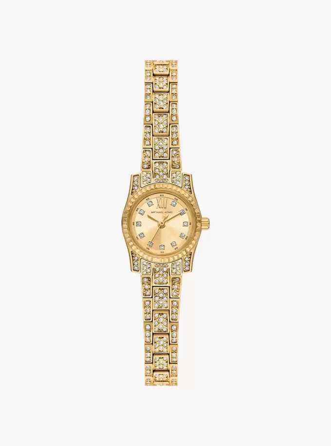 Micro Lexington Pavé Gold-Tone Watch Micro Lexington Pavé Gold-Tone Watch