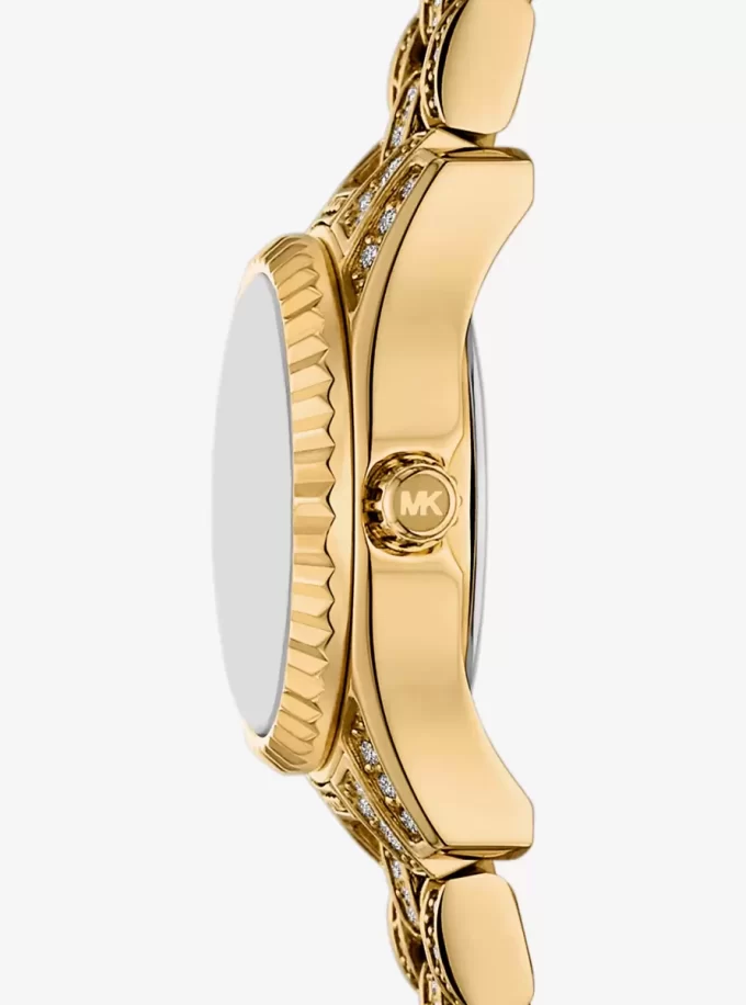 Micro Lexington Pavé Gold-Tone Watch Micro Lexington Pavé Gold-Tone Watch