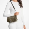 Mila Medium Snake Embossed Messenger Bag Mila Medium Snake Embossed Messenger Bag